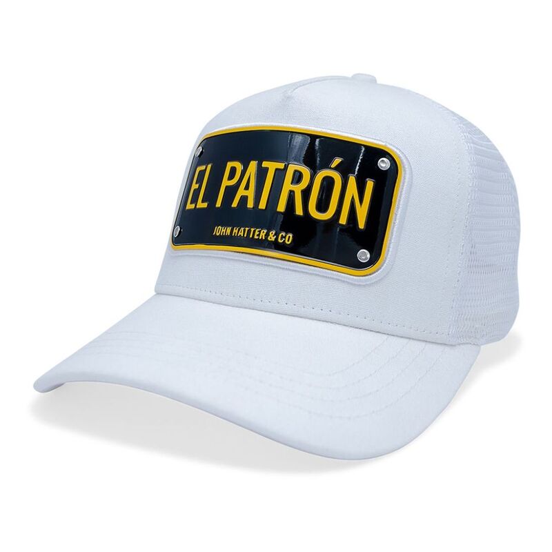 John Hatter El Patron White Unisex Cap - White John Hatter El Patron White Unisex Cap - White