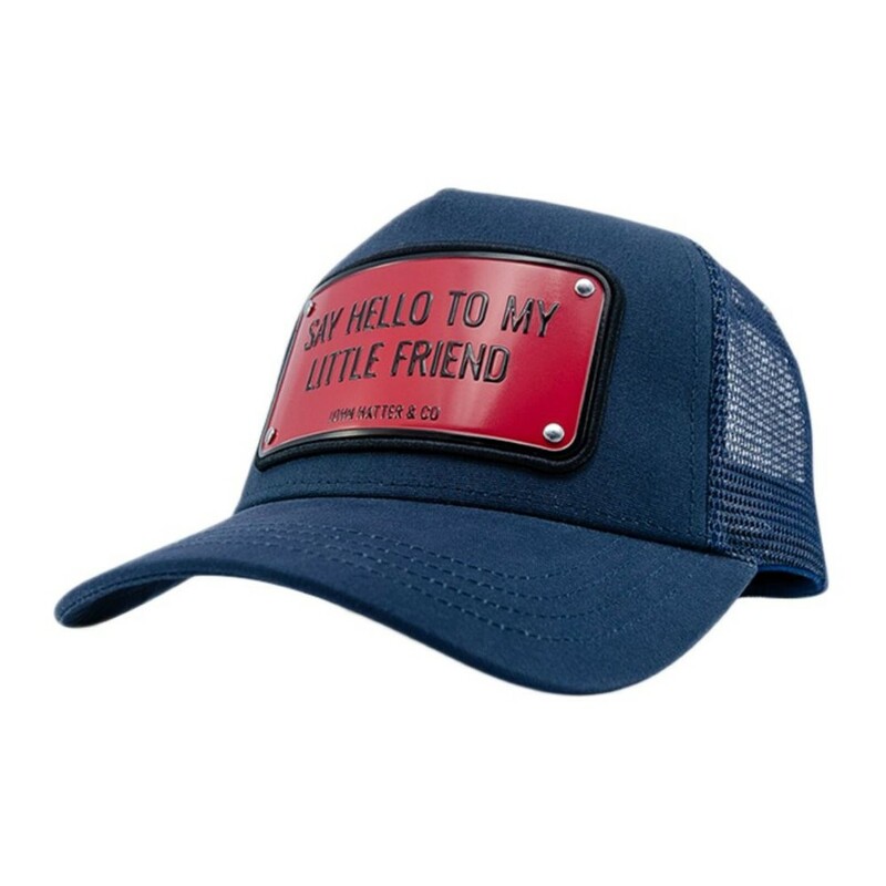 John Hatter Say Hello To My Little Friend Men's Cap Navy Blue