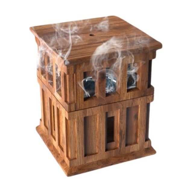 HilalFul Wooden Wind Tower Incense Burner