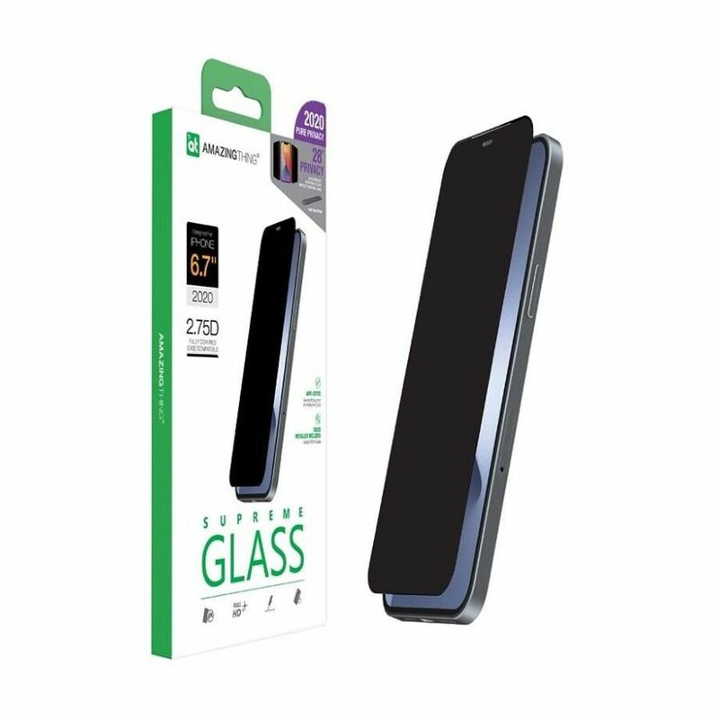 Amazing Thing 2.75D Privacy Fully Covered Anti-Dust Filter Glass with Installer Black for iPhone 12 Pro Max Amazing Thing 2.75D Privacy Fully Covered Anti-Dust Filter Glass with Installer Black for iPhone 12 Pro Max
