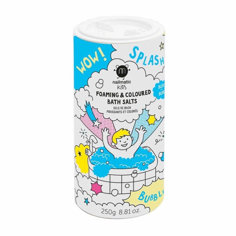 Nailmatic Kids Foaming & Colored Bath Salts Gentle & Vegan Blue