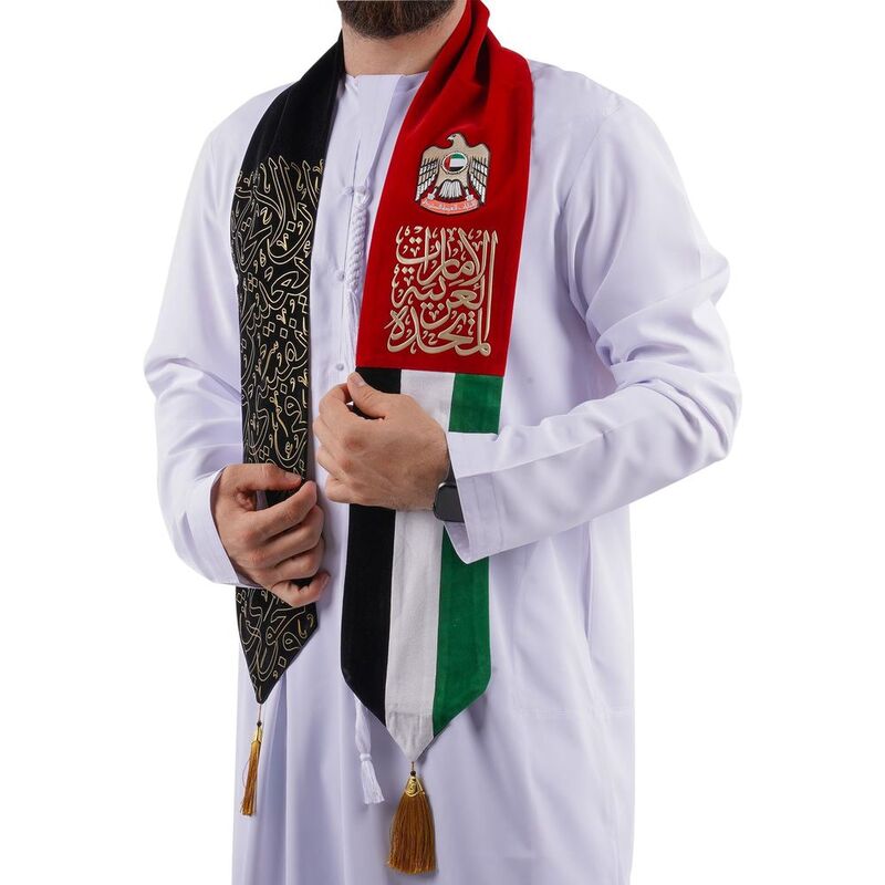 Rovatti Scarf UAE Flag 2020 Straight Scarf Rovatti Scarf UAE Flag 2020 Straight Scarf