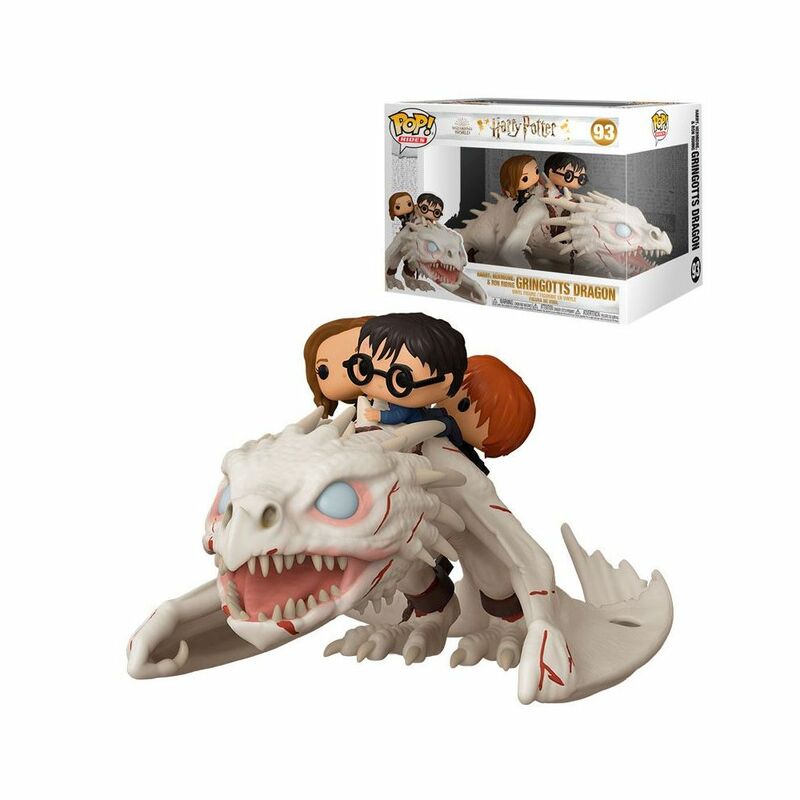 Funko Pop Ride Dragon With Harry Ron & Hermione