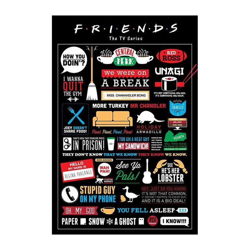Friends Infographic Maxi Poster Friends Infographic Maxi Poster