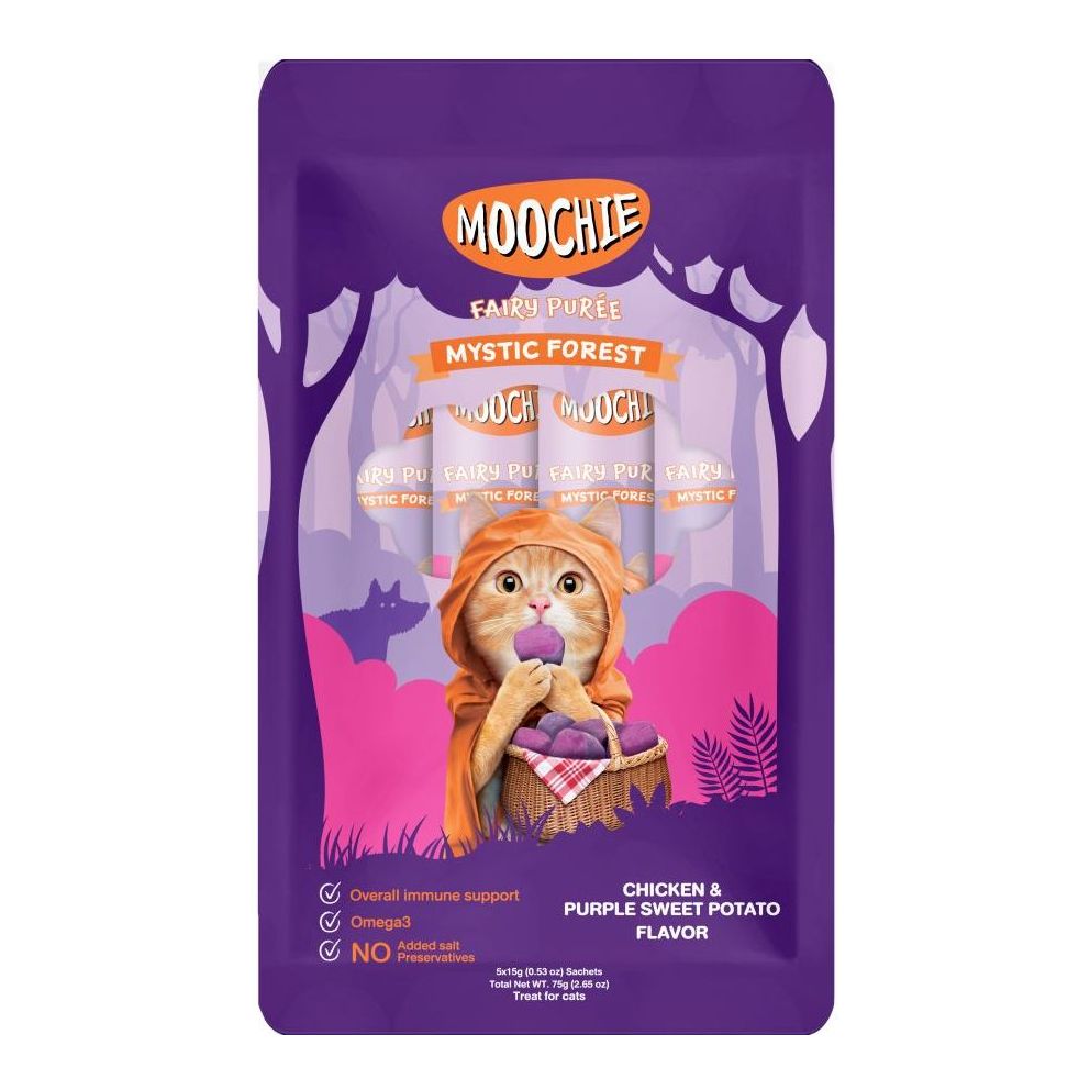 Moochie Mystic Forest Chicken & Purple Sweet Potato Flavor 15g Pouch