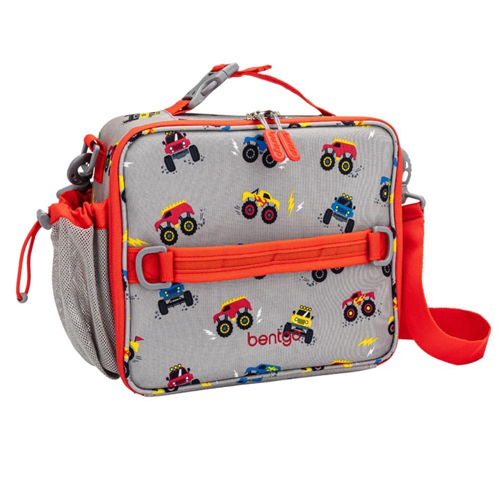 Bentgo Construction Trucks Kid Lunch Bag - Red