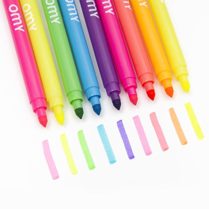 Omy Box Of 9 Felt Pen Neon