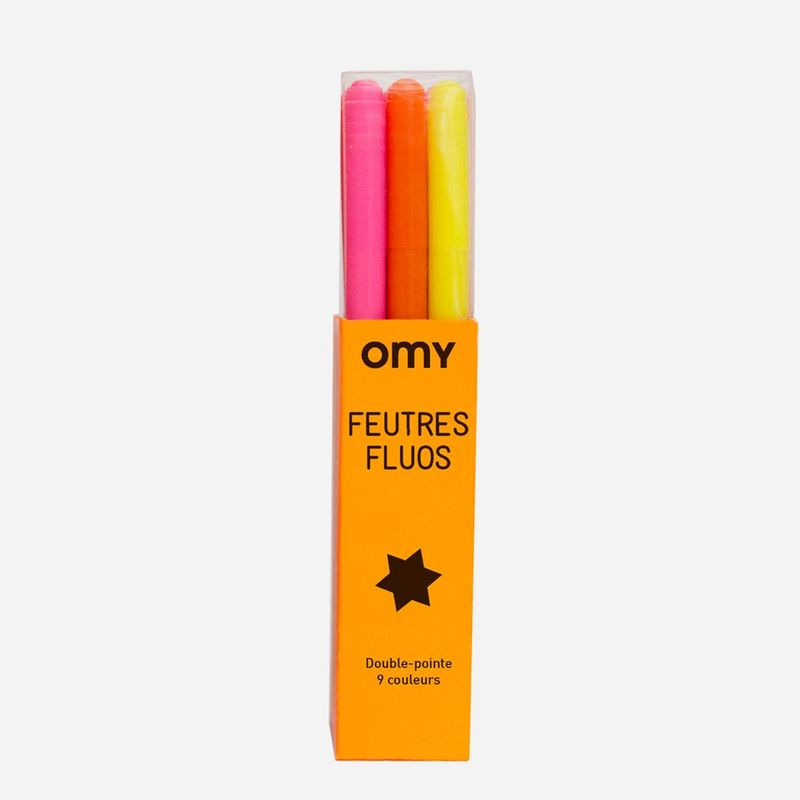Omy Box Of 9 Felt Pen Neon Omy Box Of 9 Felt Pen Neon