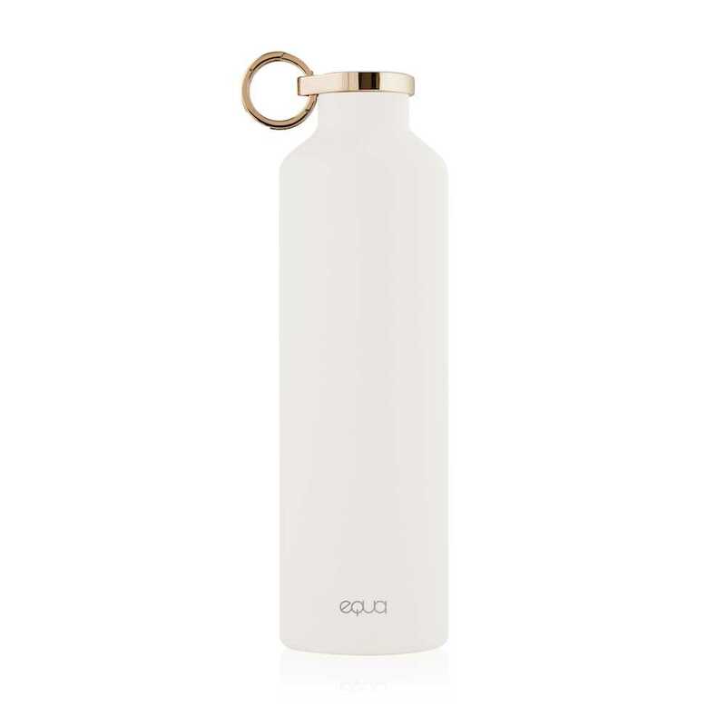 Equa Stainless Steel Water Bottle White 680ml