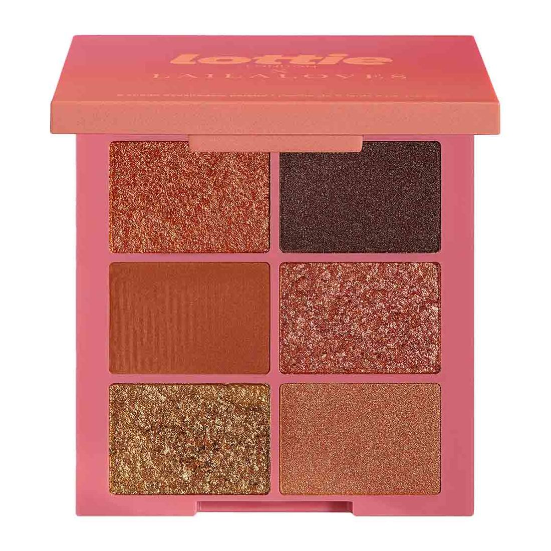 Lottie London X Laila Loves 6 Shade Eyeshadow Palette Sahara Red