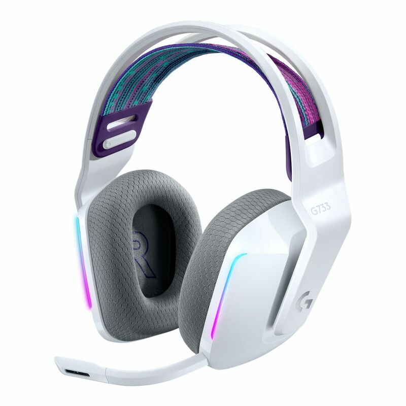 Logitech G 981-000883 G733 Lightspeed Wireless RGB White Gaming Headset Logitech G 981-000883 G733 Lightspeed Wireless RGB White Gaming Headset