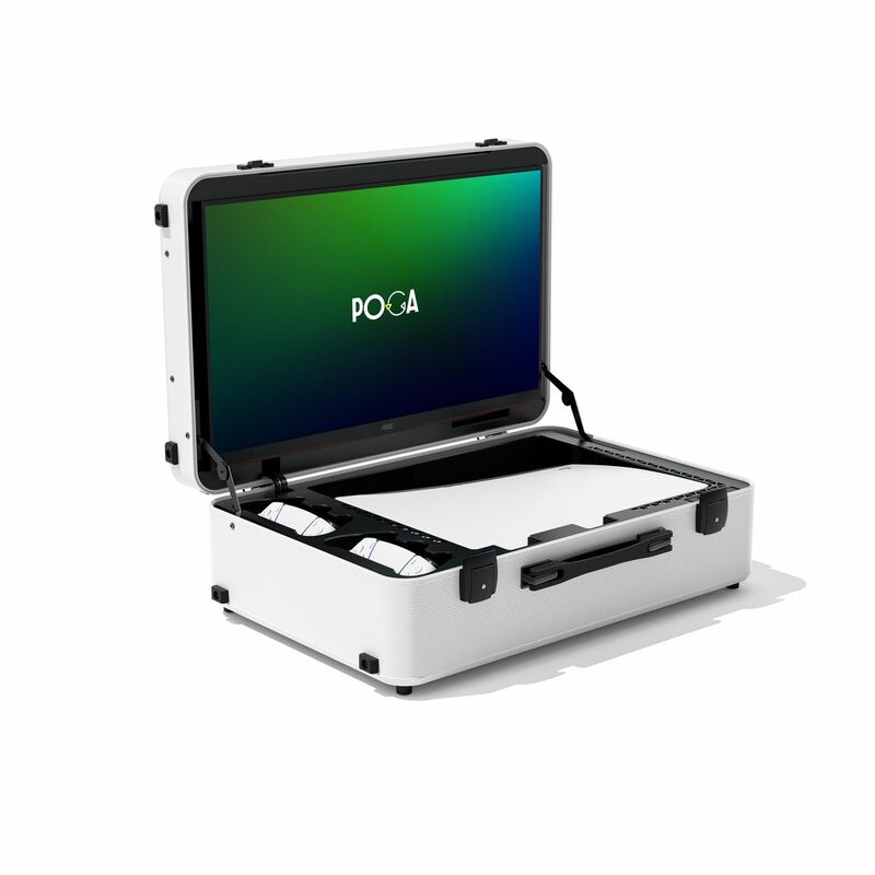 IndiGaming Poga Lux Portable Gaming Monitor for PlayStation PS5 White