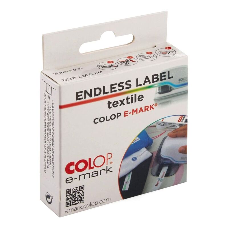Colop Endless Label Textile E-Mark (14M x 8M) Colop Endless Label Textile E-Mark (14M x 8M)