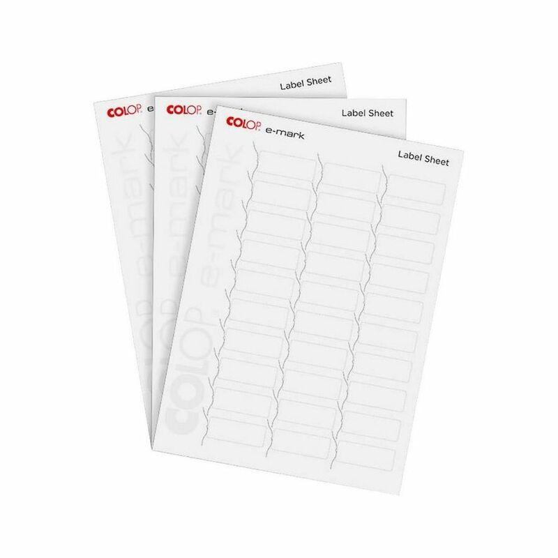 Colop Label 1Package/10Sheets 300Labels 48 x 18mm Size A4 Colop Label 1Package/10Sheets 300Labels 48 x 18mm Size A4