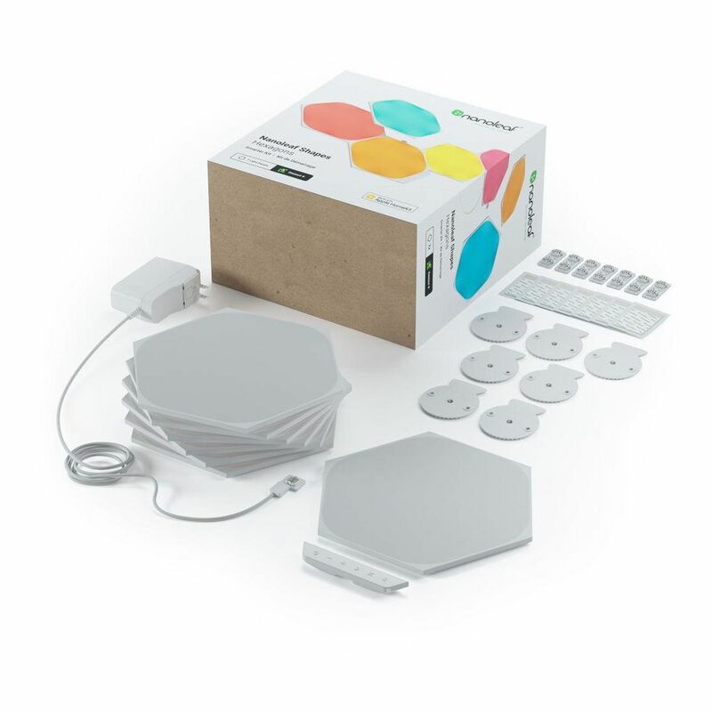 Nanoleaf Shapes Hex White Pack of 9 Nanoleaf Shapes Hex White Pack of 9
