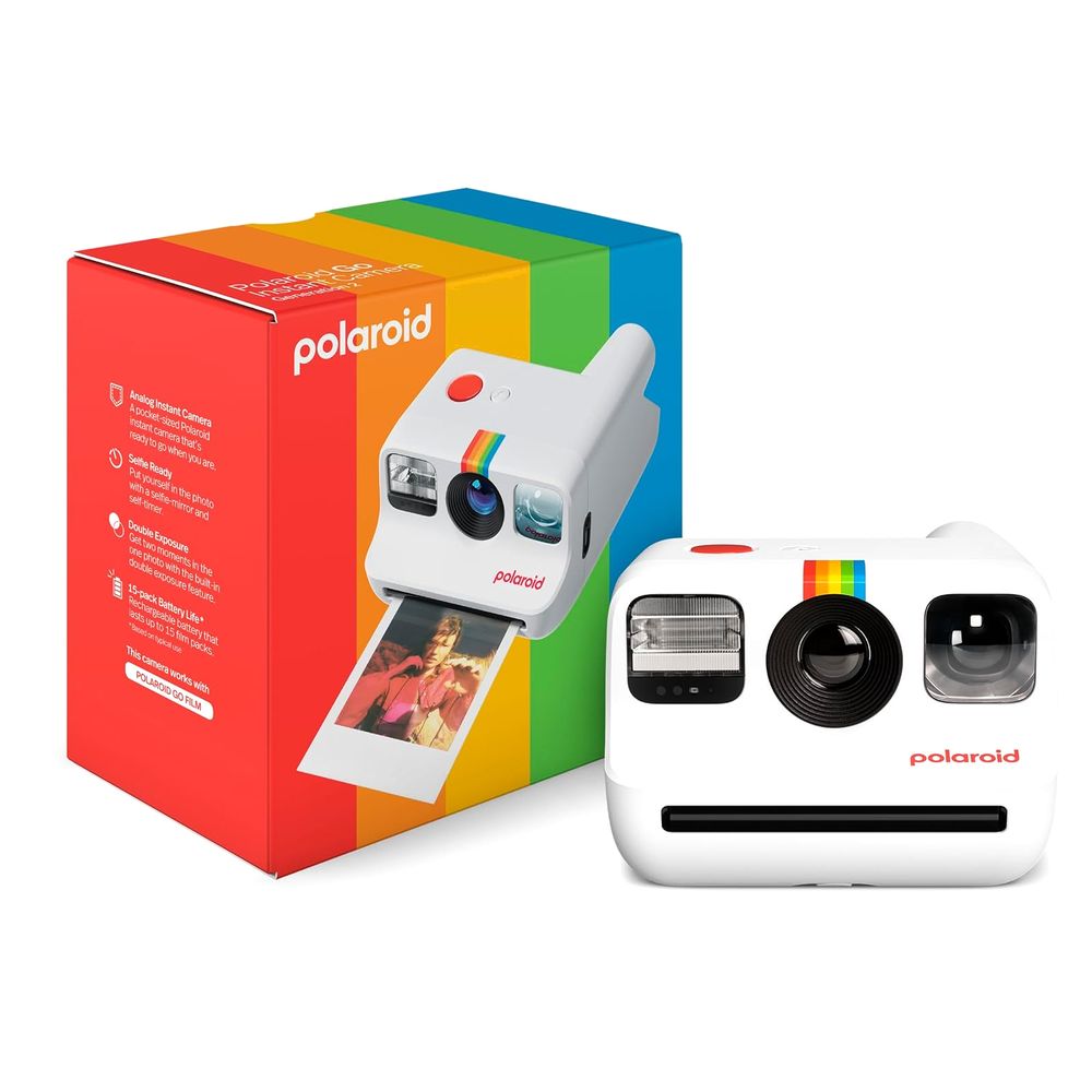 Polaroid Go Generation 2 World's Smallest Instant Camera (12 x 11.7 x 6.7cm) - White