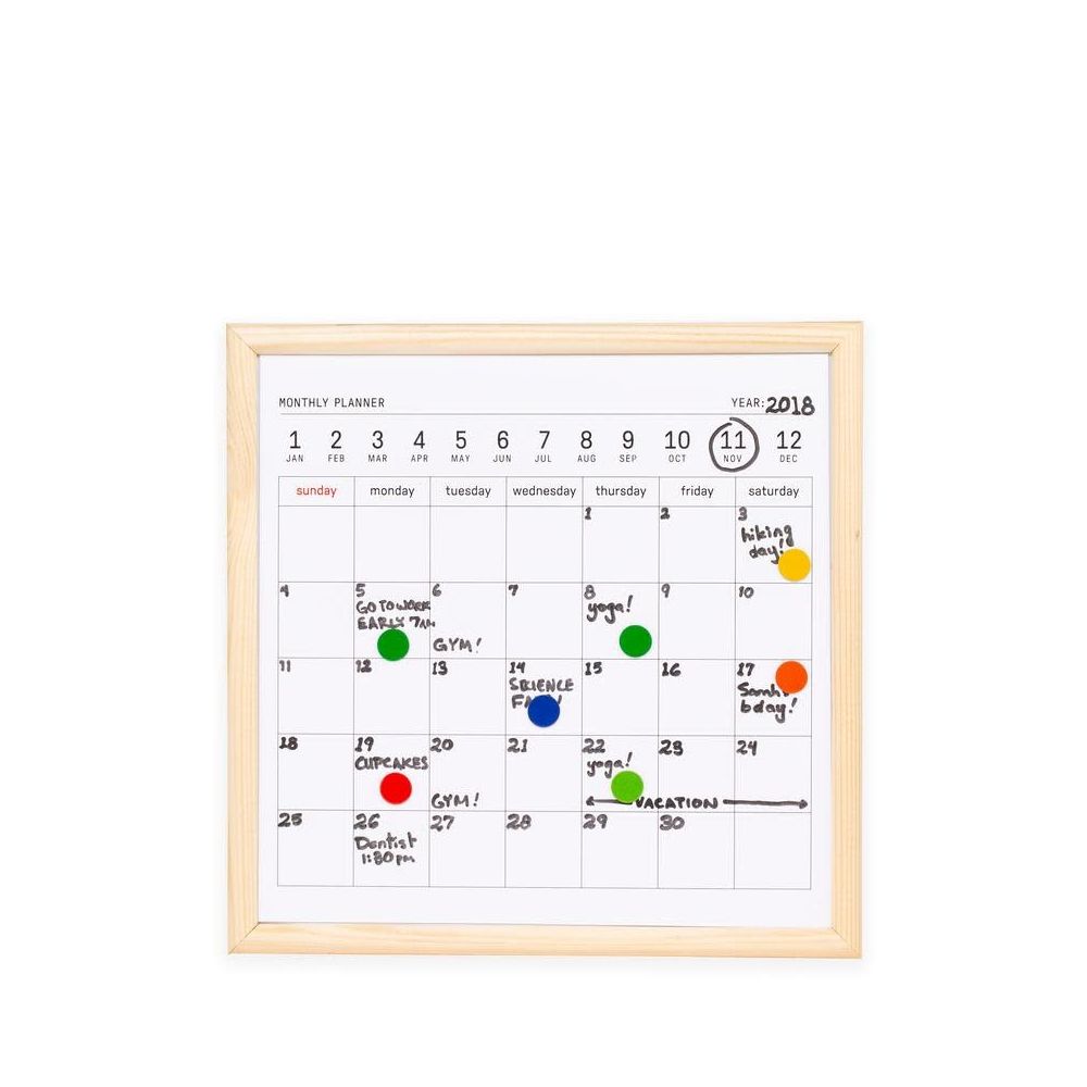 Kikkerland Mini White Board Calendar