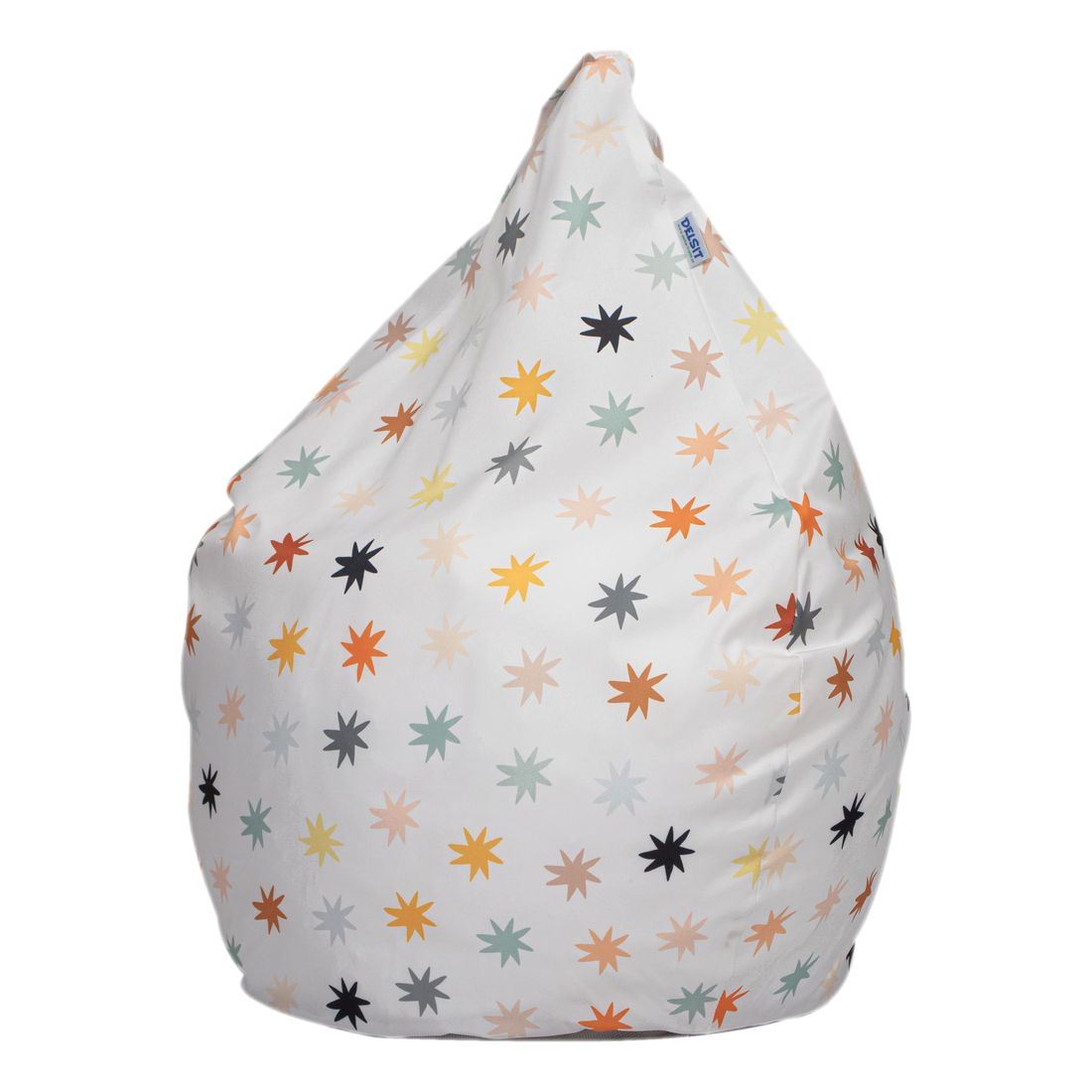 Delsit Stars Droplet Bean Chair - White