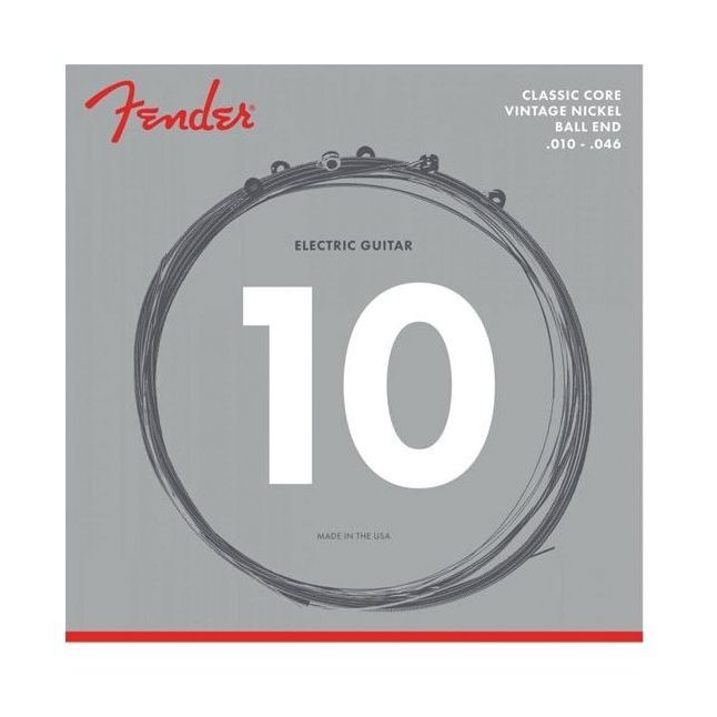 Fender 155R Classic Core Electric Guitar Vintage Nickel Ball-End Strings (10-46 Gauge)