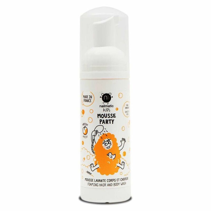 Nailmatic Kids Mousse Party Hair & Body Foam Vegan Apricot