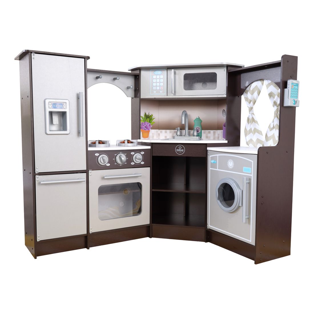 Kidkraft Ultimate Corner Play Kitchen Espresso Playset