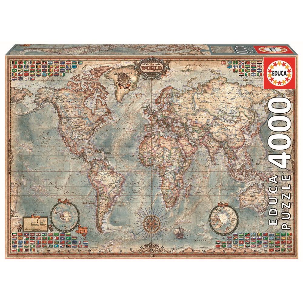 Educa The World Executive Map 4000 Pcs Jigsaw Puzzle