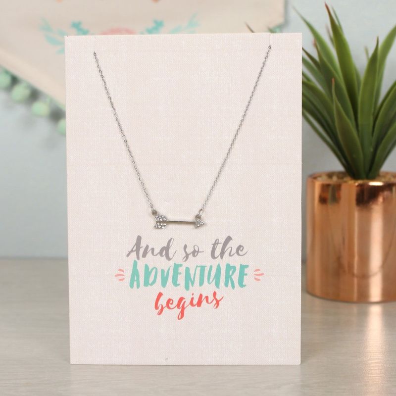 So The Adventure Begins Necklace & Card