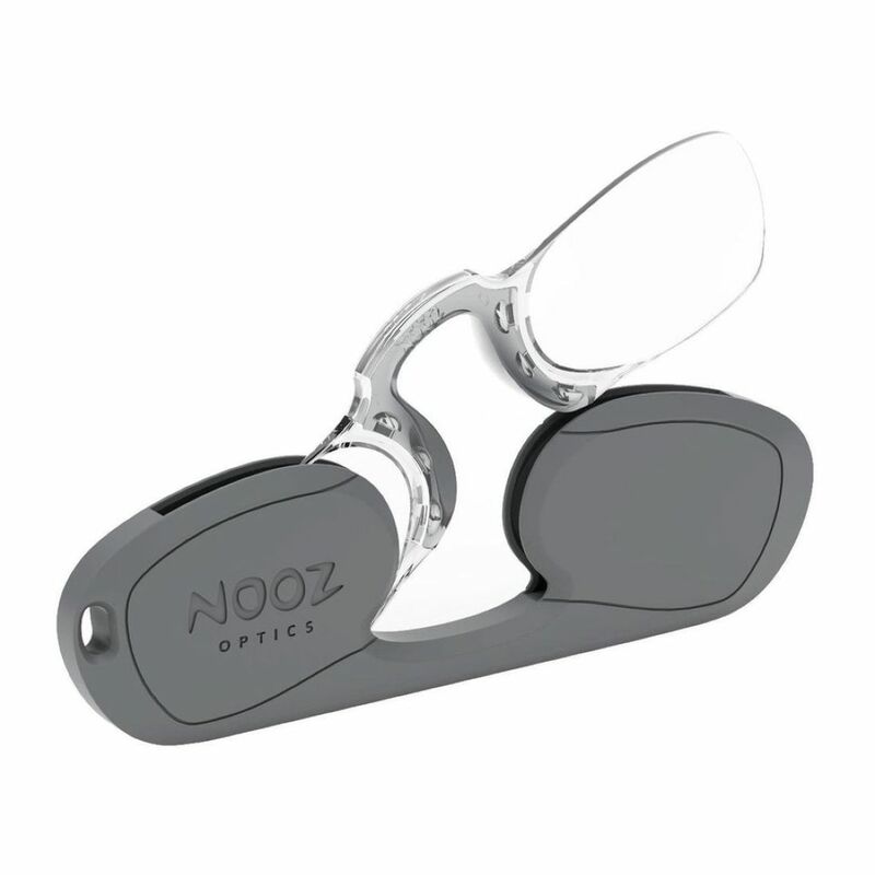 Nooz Retrochic Rectangular Reading Glasses Grey +(+3 Perscription)