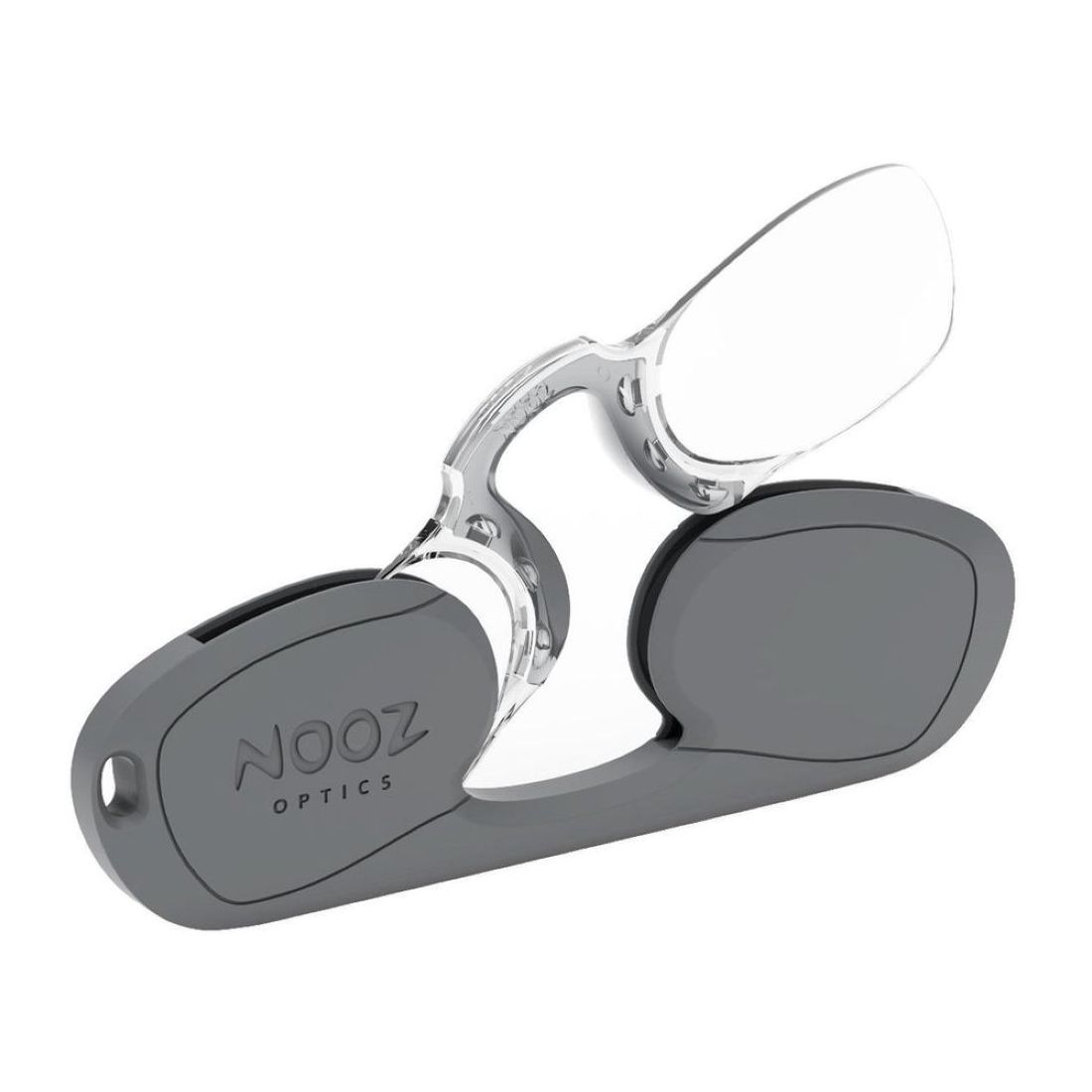 Nooz Retrochic Rectangular Reading Glasses Grey +(+3 Perscription)