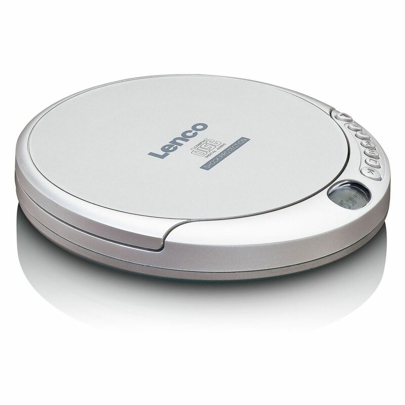 Lenco CD-201 Discman CD Player with Anti-Shock Silver Lenco CD-201 Discman CD Player with Anti-Shock Silver