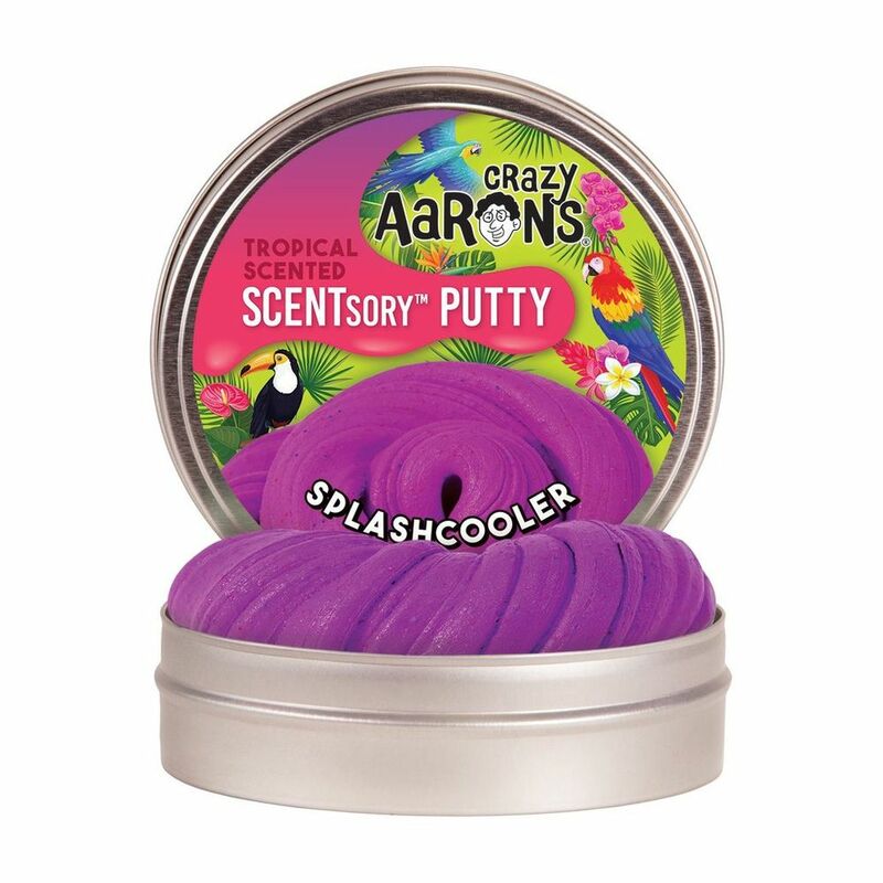 Crazy Aaron's Thinking Putty Tropical Scentsory Splashcooler 2.75 Inch Tin Crazy Aaron's Thinking Putty Tropical Scentsory Splashcooler 2.75 Inch Tin