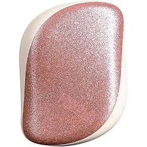 Tangle Teezer Compact Styler Glitter Smooth And Shine Detangling Hairbrush - Rose Gold Glaze