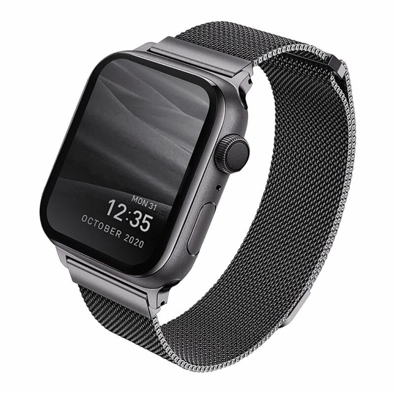 Uniq Dante 40/38mm Mesh Steel Strap Graphite for Apple Watch (Compatible with Apple Watch 38/40/41mm)