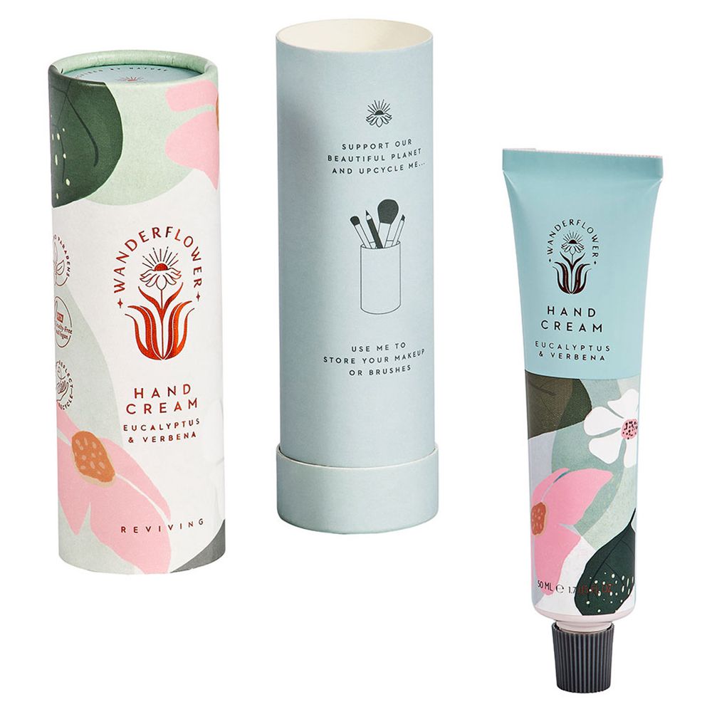 Wanderflower Hand Cream Eucalyptus & Verbena Green 50ml