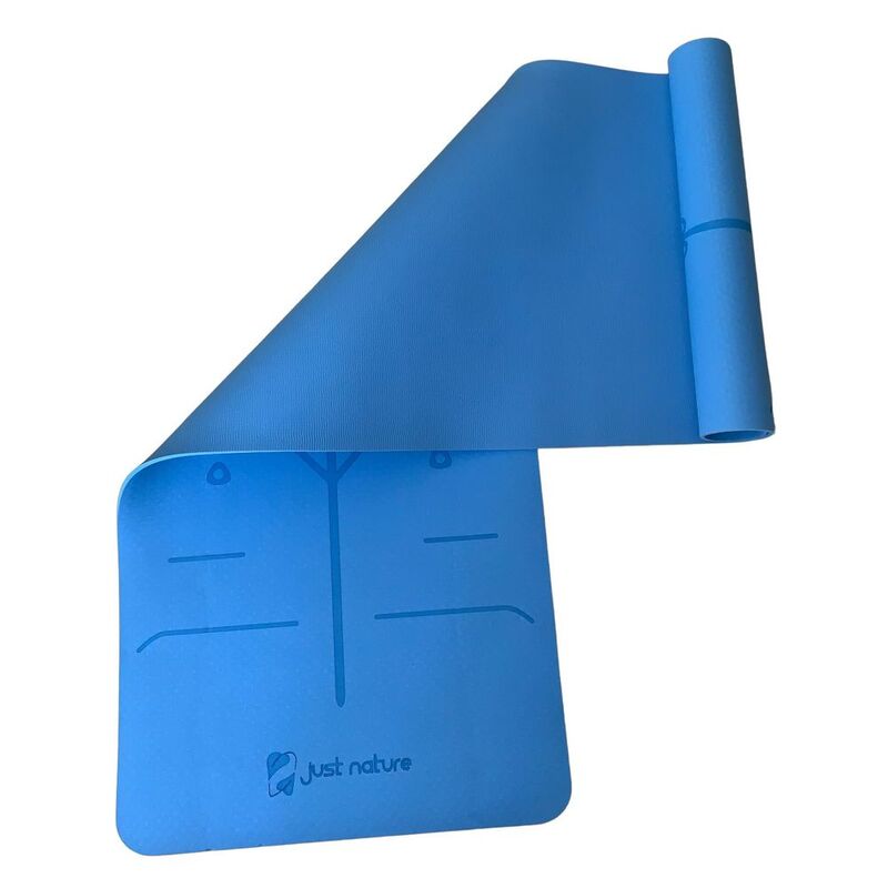 Just Nature Blue Yoga Mat Single Layer 1830 X 610 mm/6mm - Thick Blue Just Nature Blue Yoga Mat Single Layer 1830 X 610 mm/6mm - Thick Blue