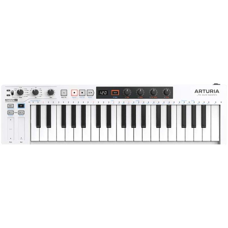 Arturia Keystep 37 MIDI Keyboard Controller - White Arturia Keystep 37 MIDI Keyboard Controller - White