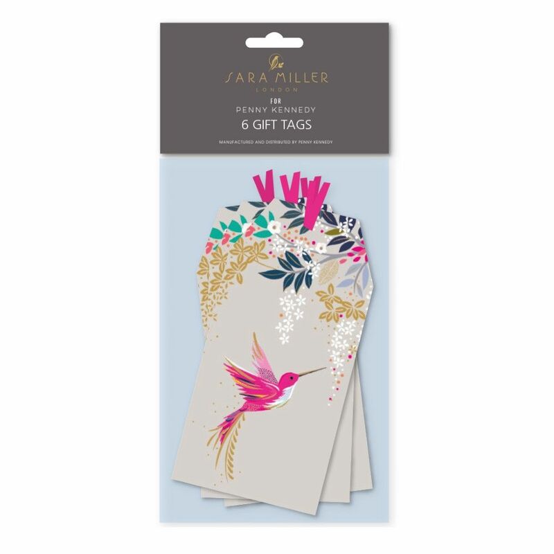 Sara Miller Grey Hummingbird Tag Pack