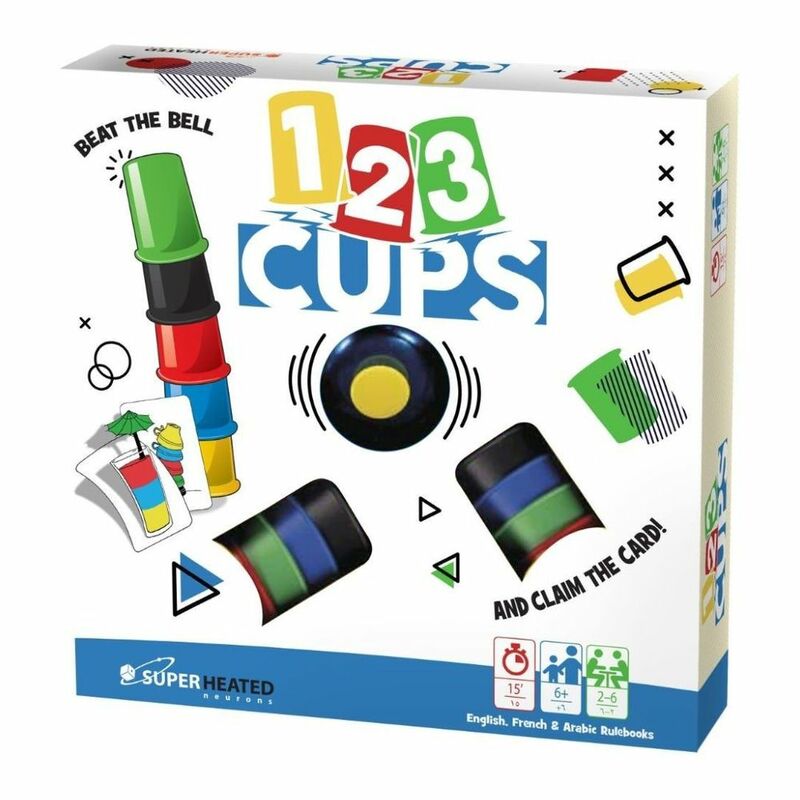 123 Cups Board Game (English/Arabic/French) 123 Cups Board Game (English/Arabic/French)