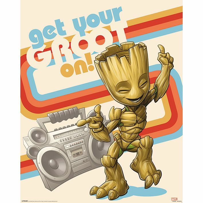 Pyramid Posters Marvel Guardians Of The Galaxy Vol 2 Get Your Groot On Mini Poster (40 x 50 cm)