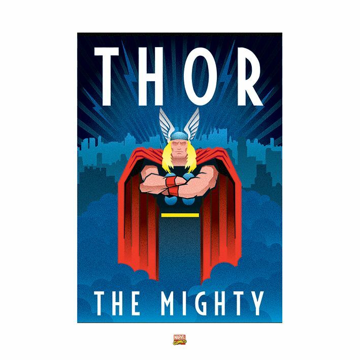 Pyramid Posters Marvel Deco Thor Art Print (60 x 80 cm)