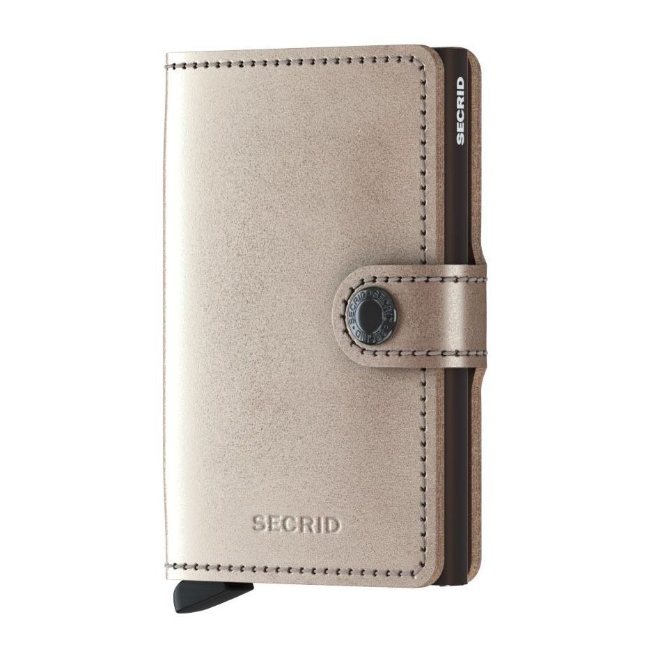 Secrid Miniwallet - Metallic Leather - Champagne