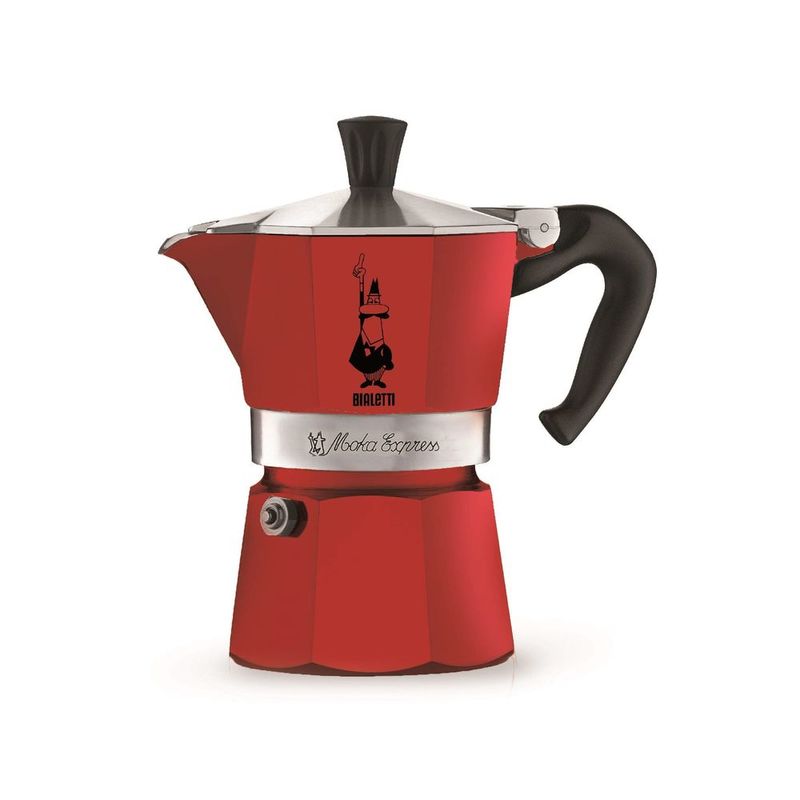 Bialetti Moka Express Espresso Maker Red (Makes 3 Cups) Bialetti Moka Express Espresso Maker Red (Makes 3 Cups)