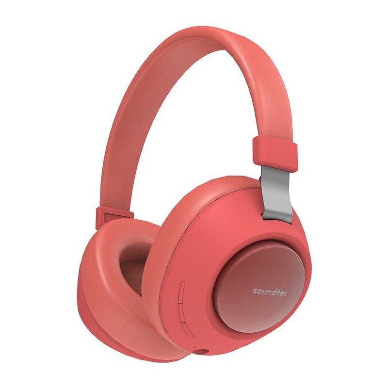 Porodo Soundtec Deep Sound Wireless Over-Ear Headphone Red Porodo Soundtec Deep Sound Wireless Over-Ear Headphone Red