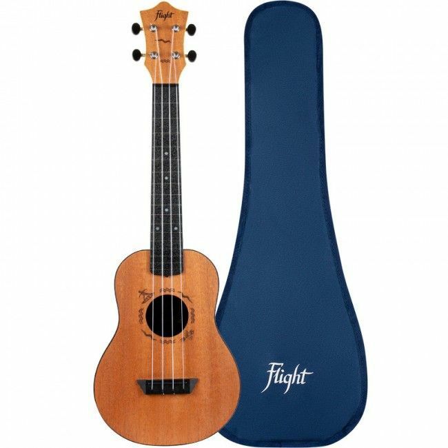 Flight TUC-53 Mah Concert Travel Ukulele Laminate Mahogany