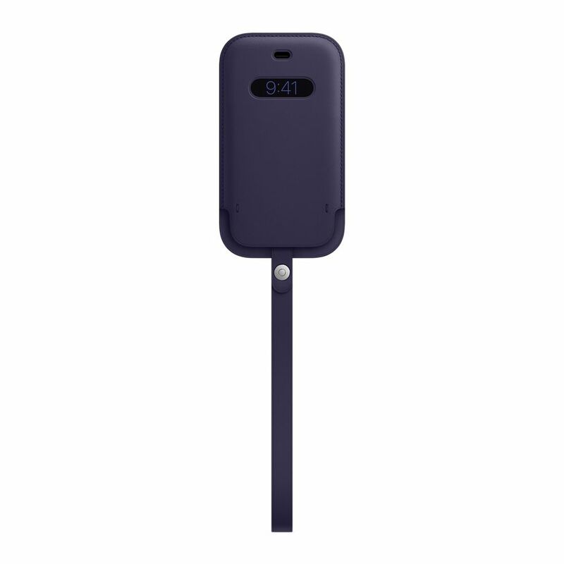 Apple Leather Sleeve with MagSafe Deep Violet for iPhone 12 Mini Apple Leather Sleeve with MagSafe Deep Violet for iPhone 12 Mini