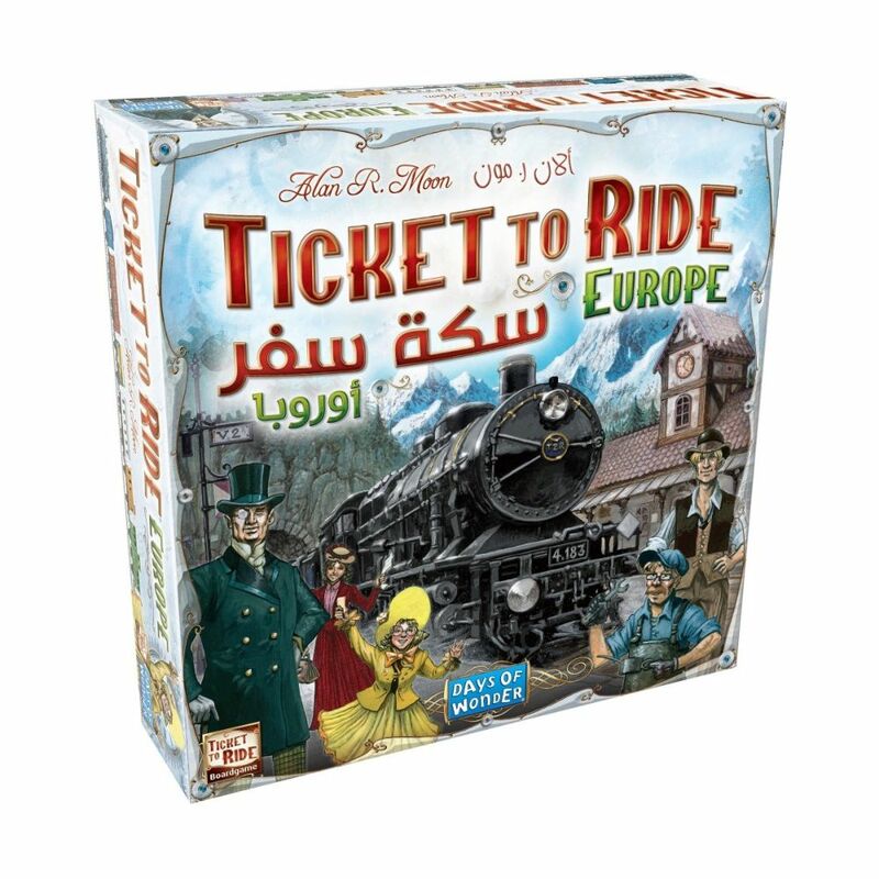 Days of Wonder Ticket To Ride Europe Board Game (Arabic/English) Days of Wonder Ticket To Ride Europe Board Game (Arabic/English)