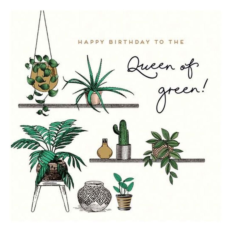 Alice Scott Queen Of Green Plants Greeting Card (160 x 156mm) Alice Scott Queen Of Green Plants Greeting Card (160 x 156mm)