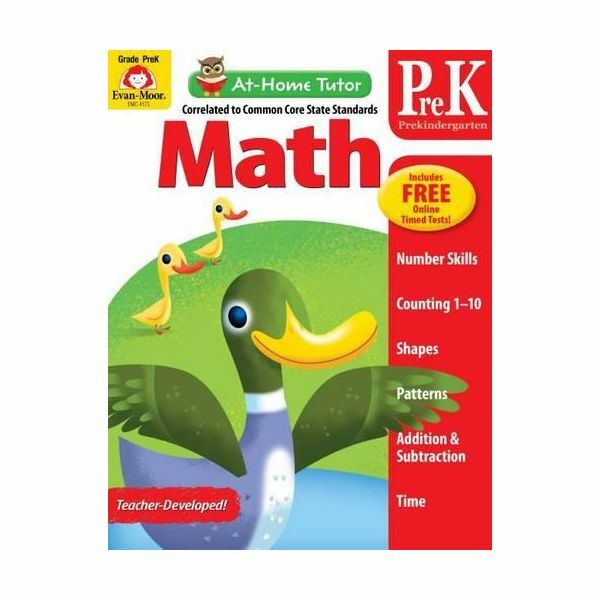 At Home Tutor Math Grade Pre-K | Evan Moor At Home Tutor Math Grade Pre-K | Evan Moor
