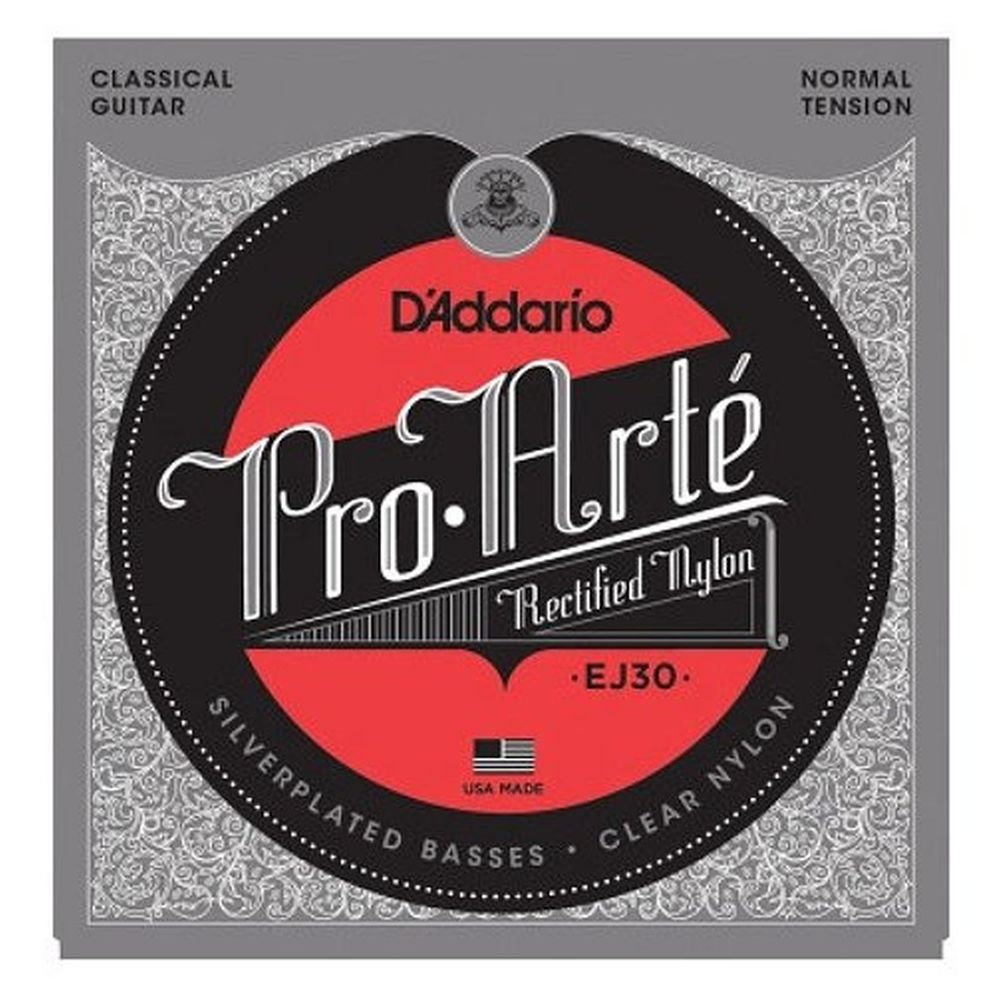 D'Addario Classical Guitar Strings EJ30 Pro-Arte Rectified Trebles - Normal Tension