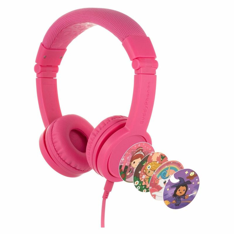Buddyphones Explore Plus Foldable Headphone with Mic - Rose Pink Buddyphones Explore Plus Foldable Headphone with Mic - Rose Pink